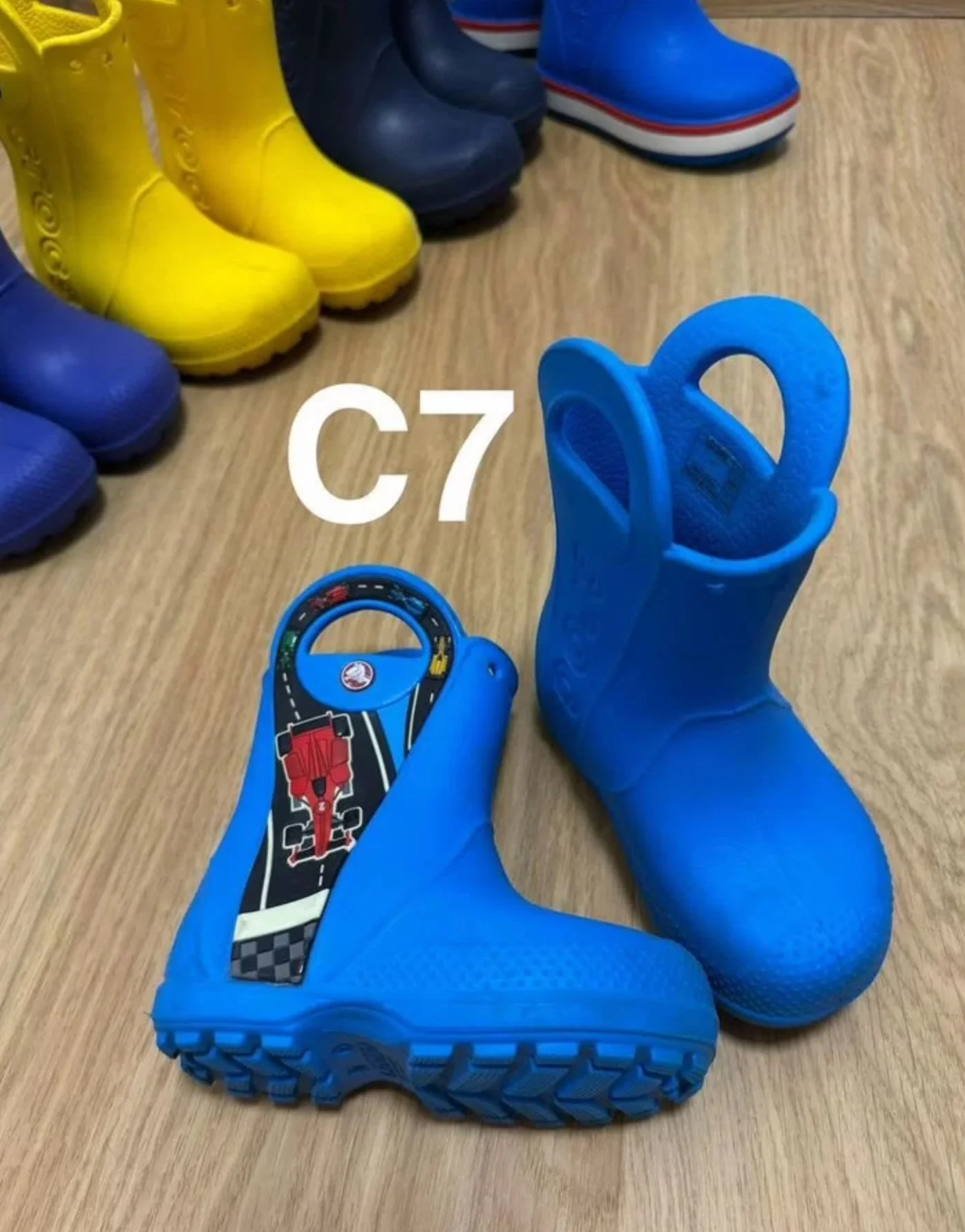 Crocs сапоги детские C6 C7 C8 C10 - миниатюра 3