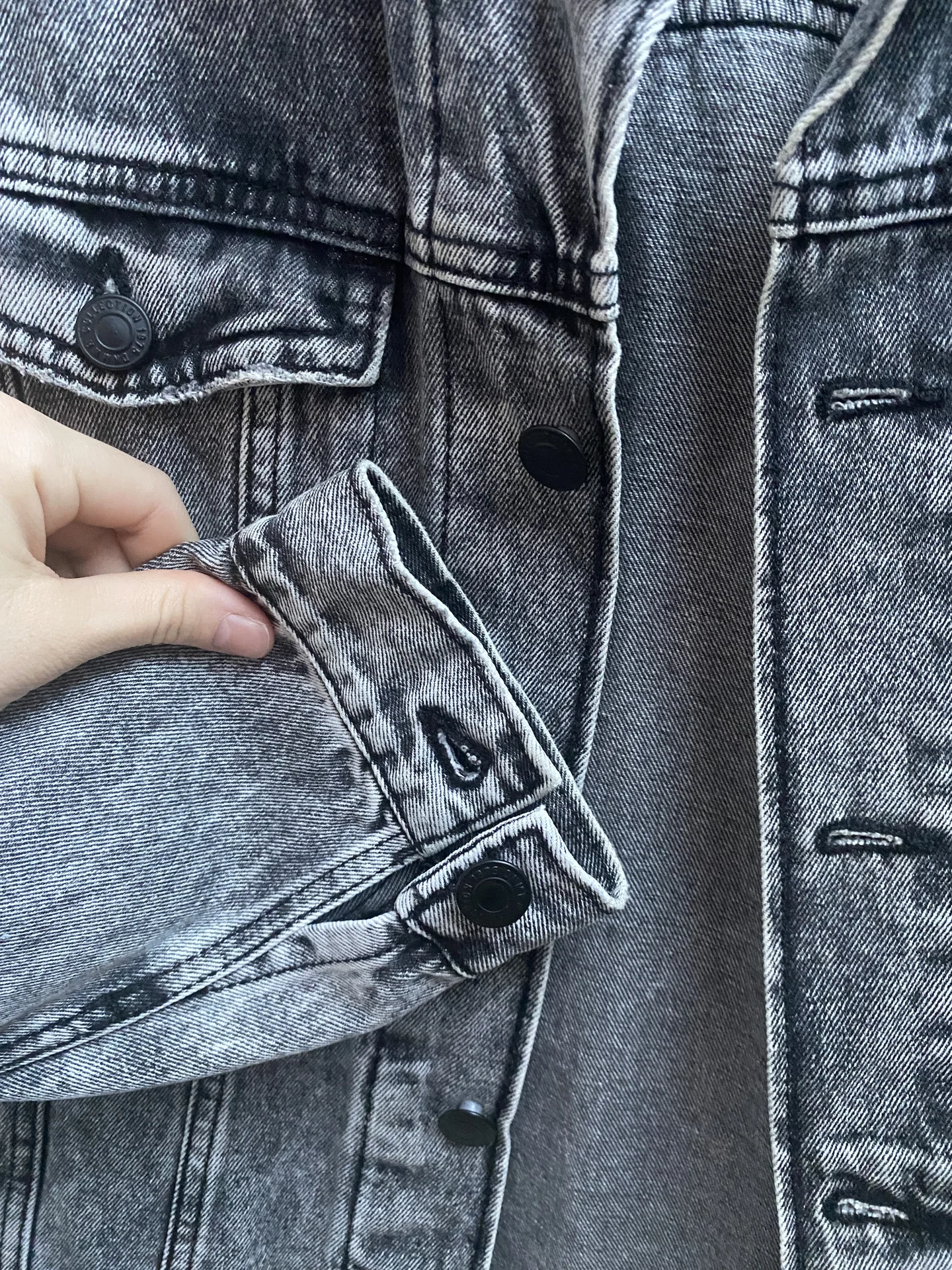 Куртка джинсовая серая Zara - миниатюра 2
