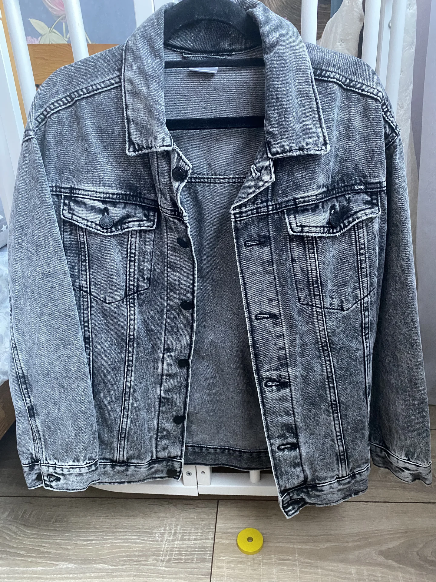 Куртка джинсовая серая Zara - миниатюра 3