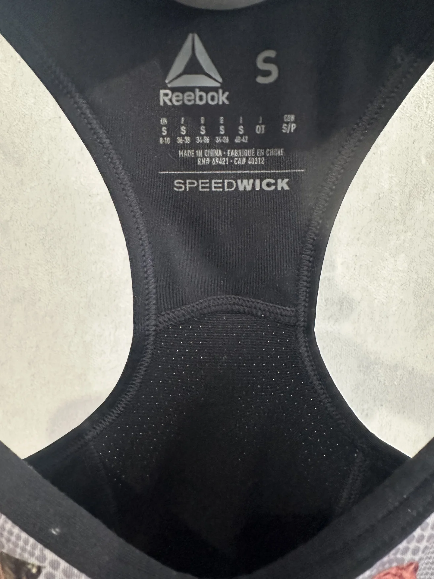 Топ спортивный женский Reebok S оригинал - миниатюра 2