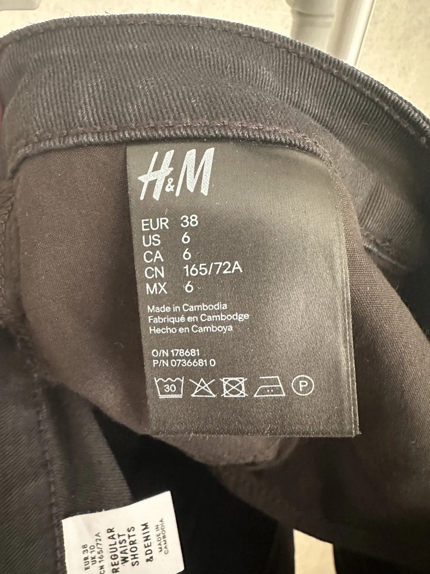 Шорты женские черные H&M - миниатюра 4