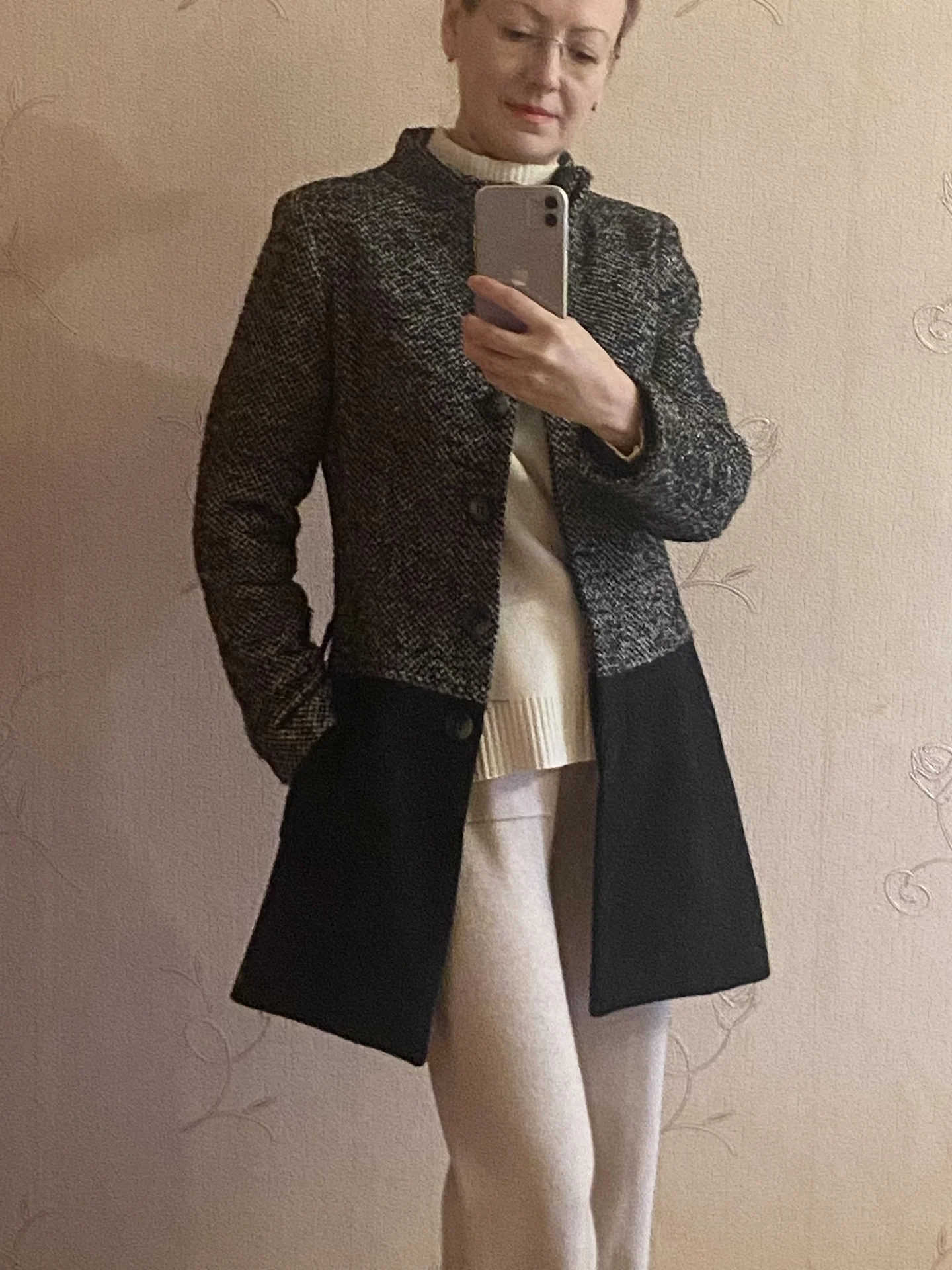 Полупальто Zara S/M шерсть - миниатюра 3