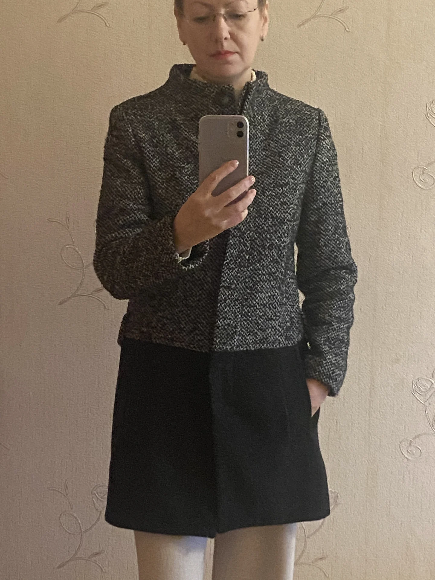 Полупальто Zara S/M шерсть - миниатюра 5