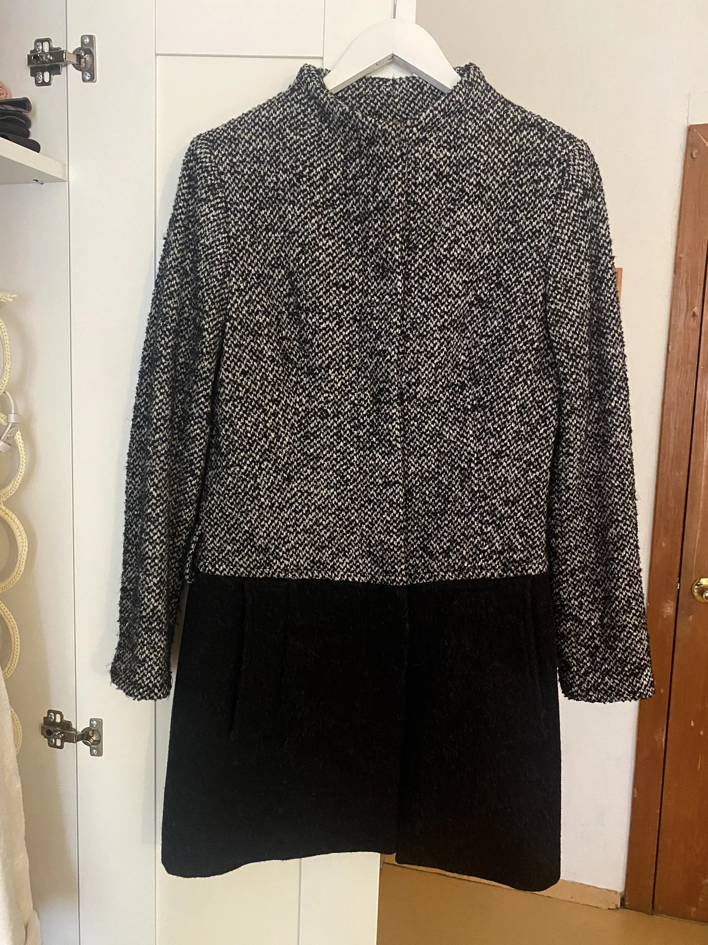 Полупальто Zara S/M шерсть - миниатюра 7