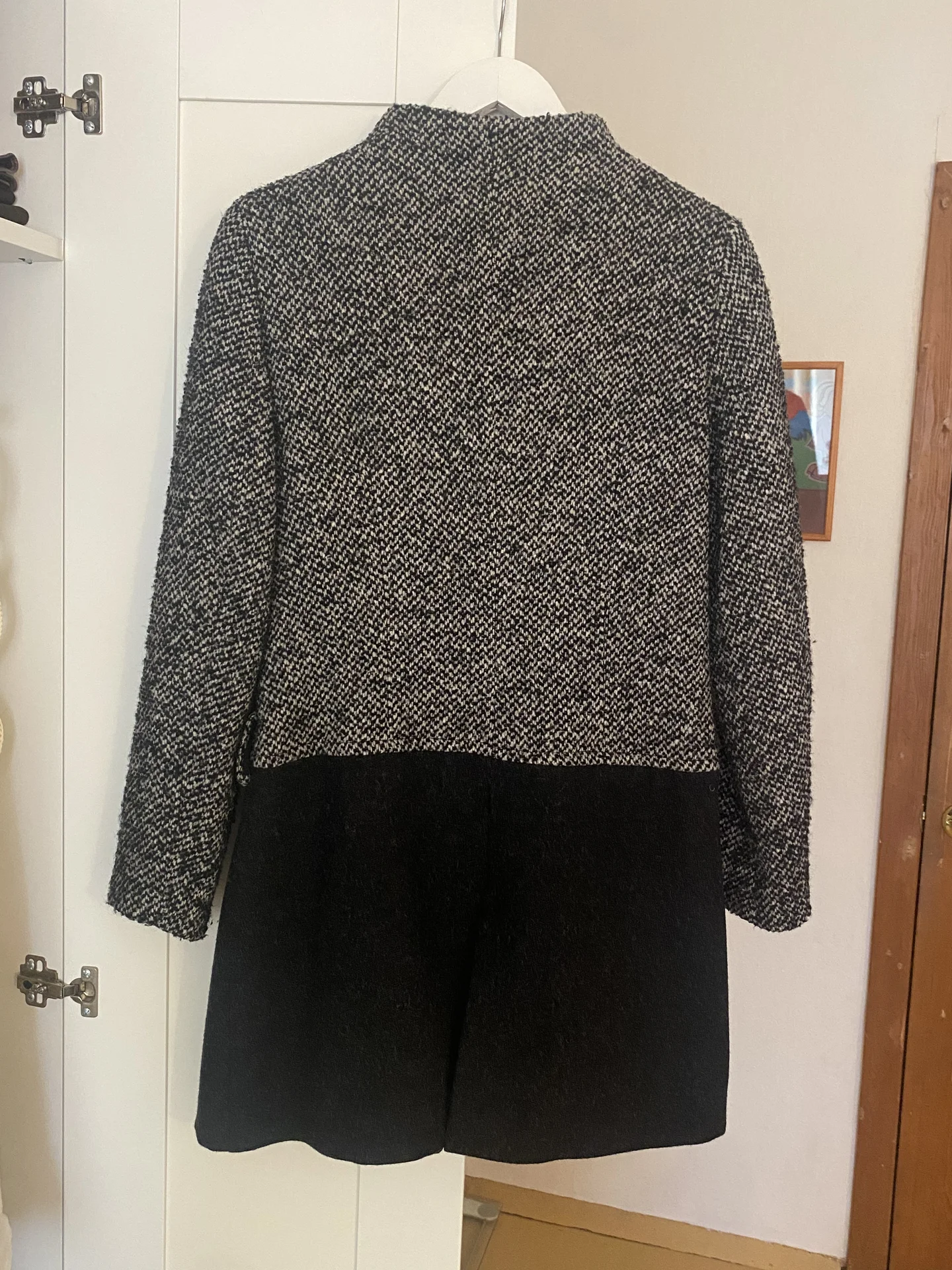 Полупальто Zara S/M шерсть - миниатюра 8