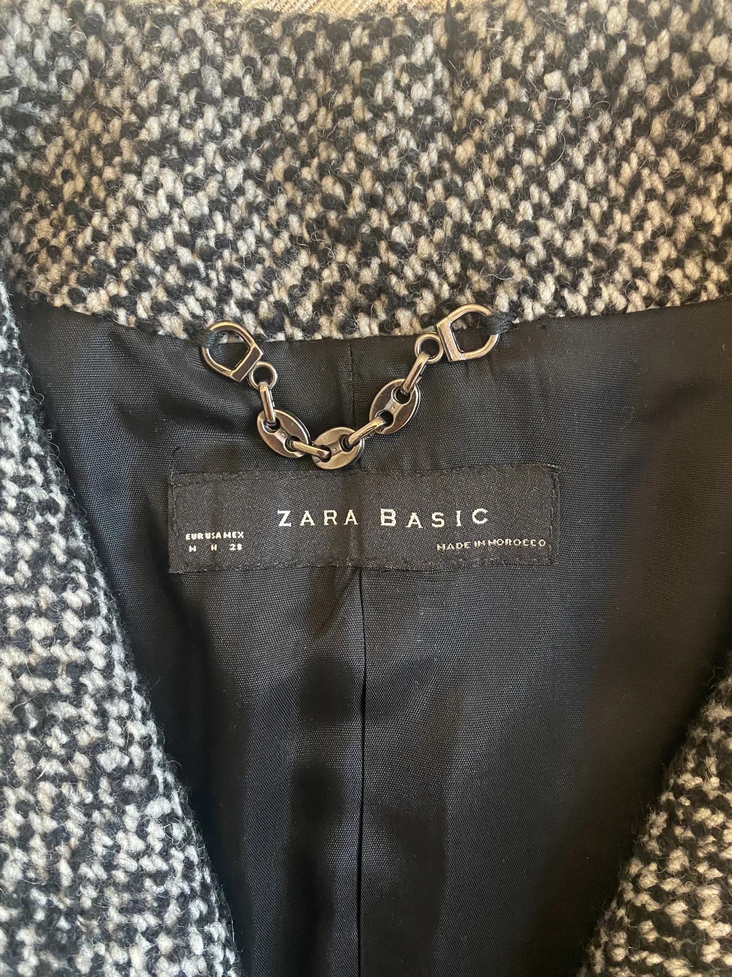 Полупальто Zara S/M шерсть - миниатюра 9