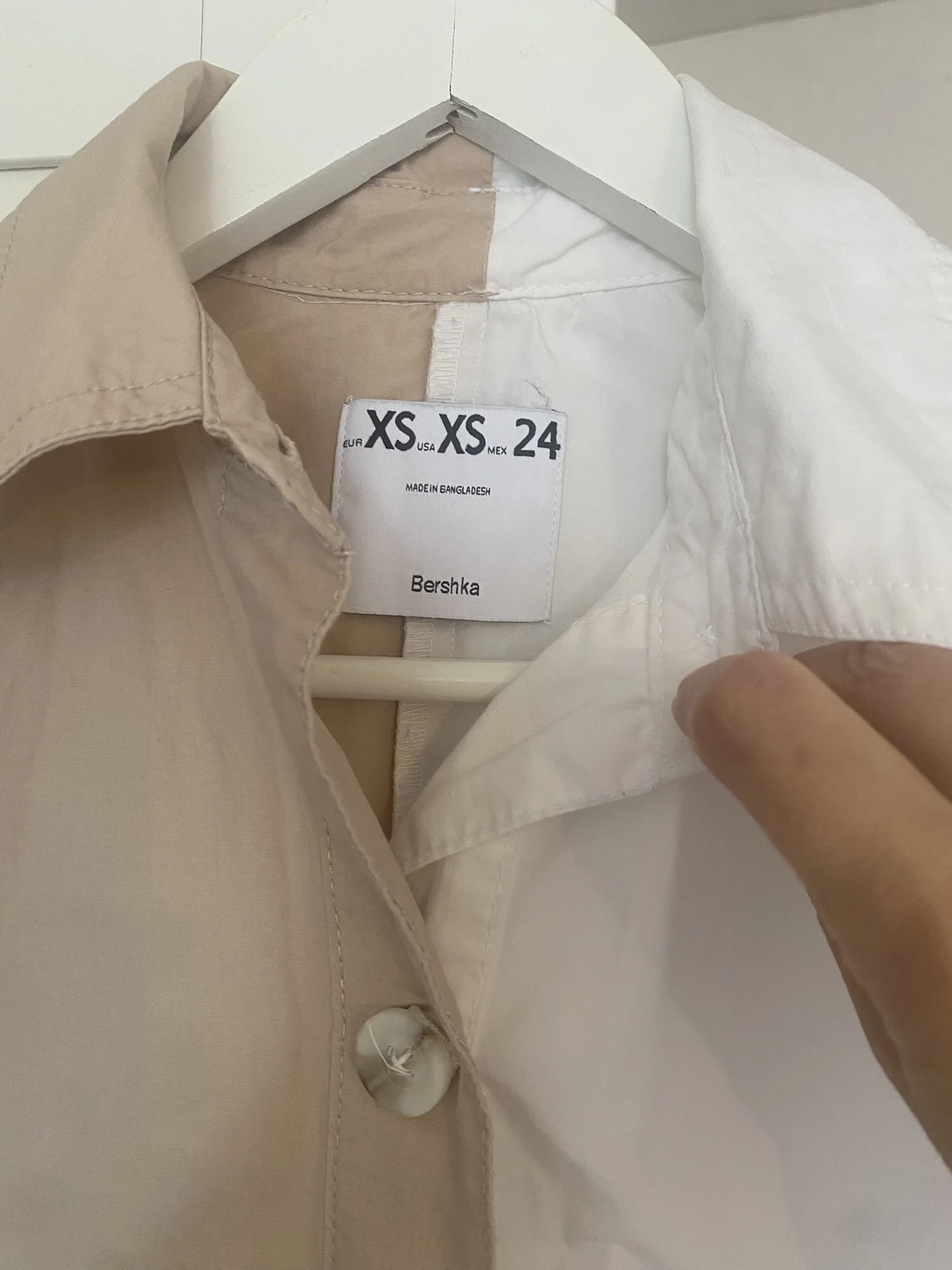Рубашка Bershka 40 (XS) хлопок - миниатюра 3