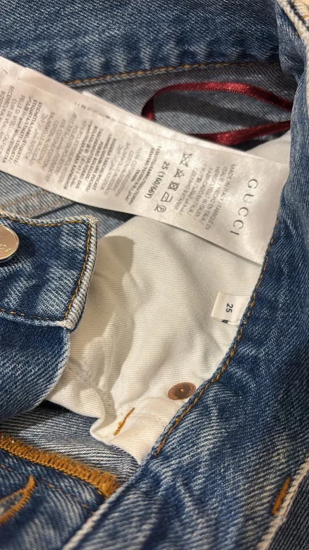Джинсы Gucci, 25размер. Оригинал - миниатюра 4
