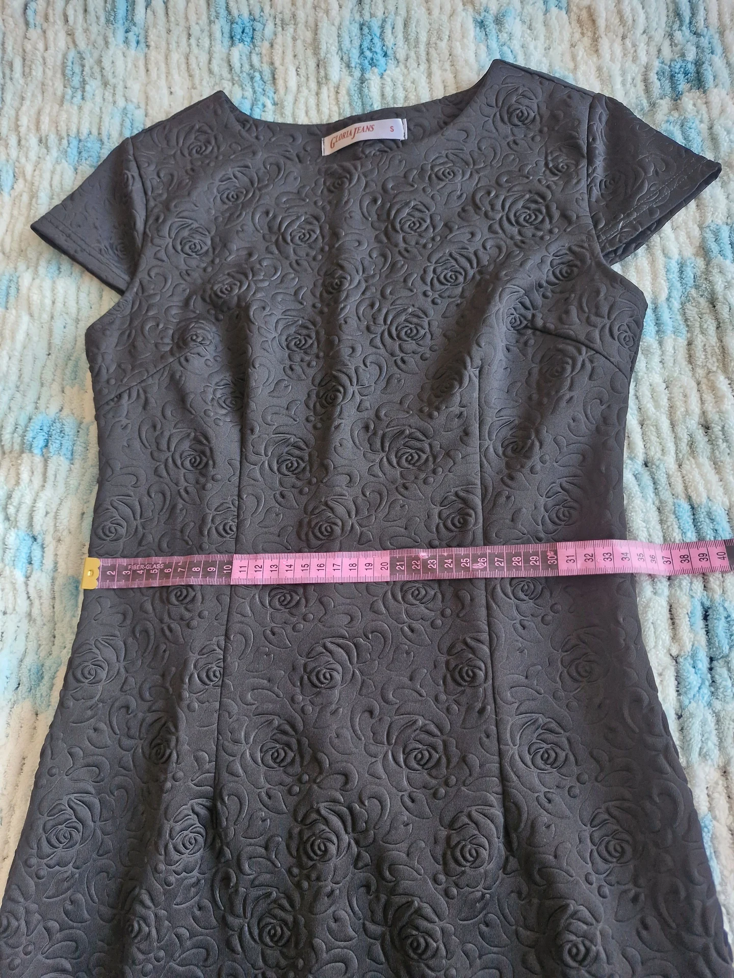 Элегантное платье с фактурным узором(р. 42) - миниатюра 3