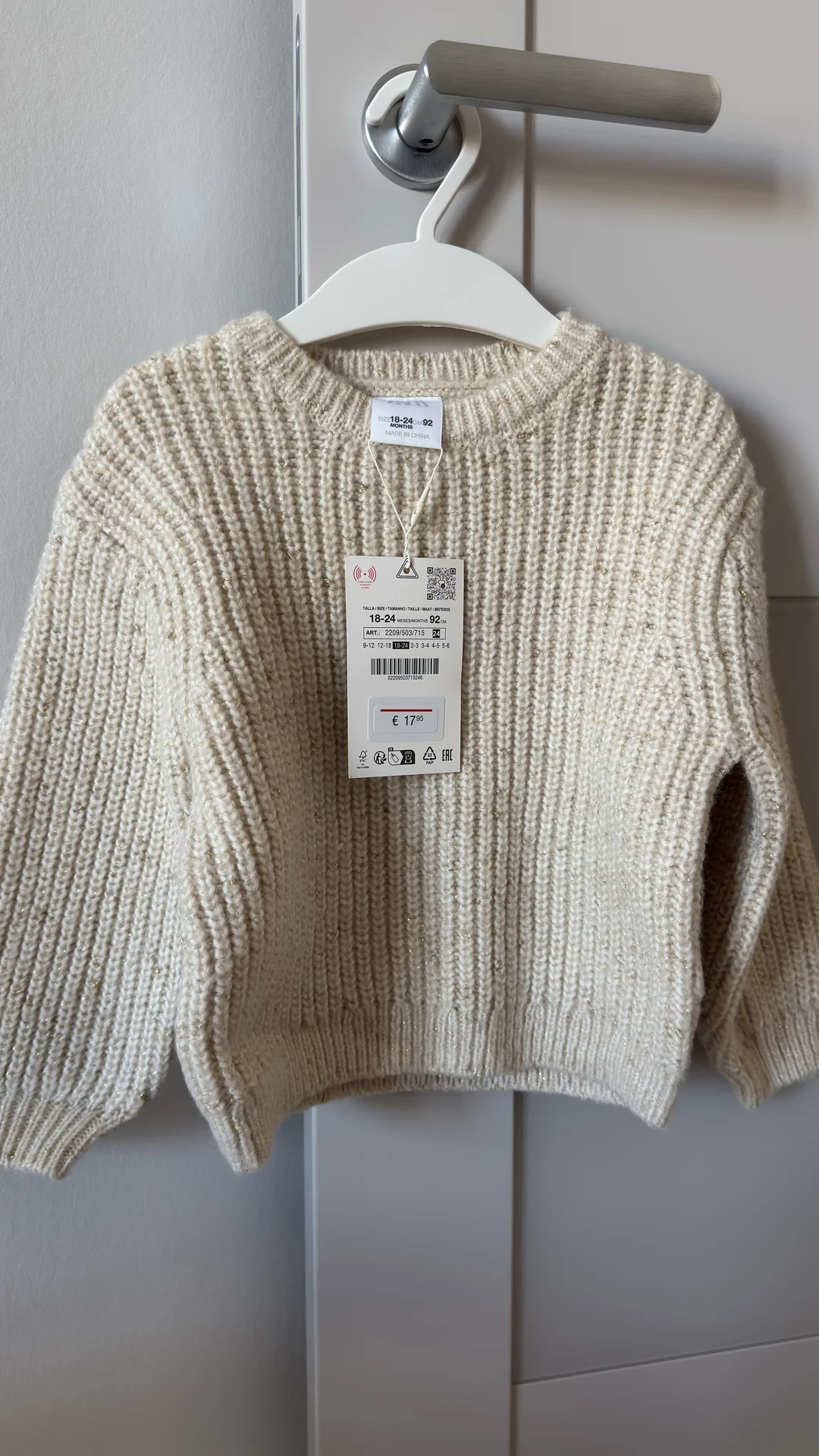 новый детский свитер Zara 92 оригинал - миниатюра 3