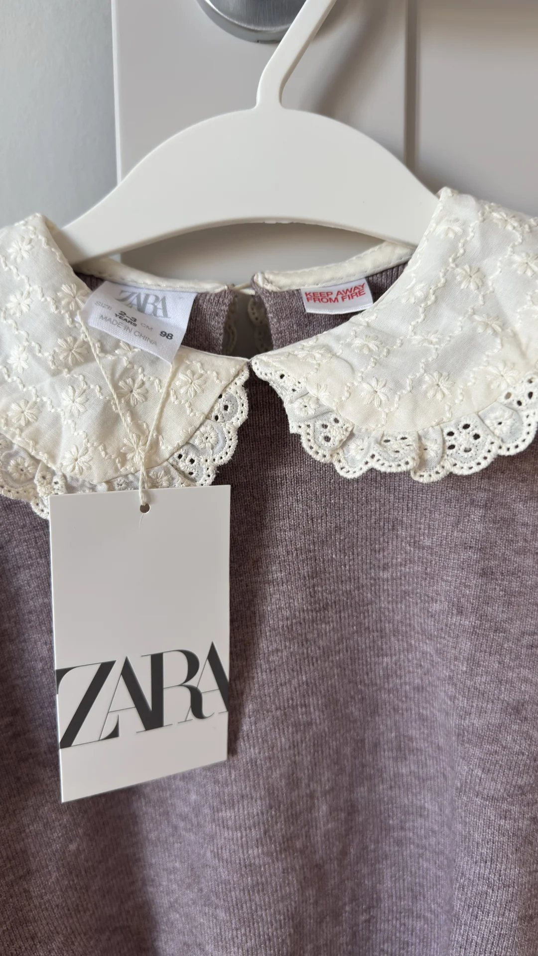 новый свитер детский Zara 98 оригинал - миниатюра 3