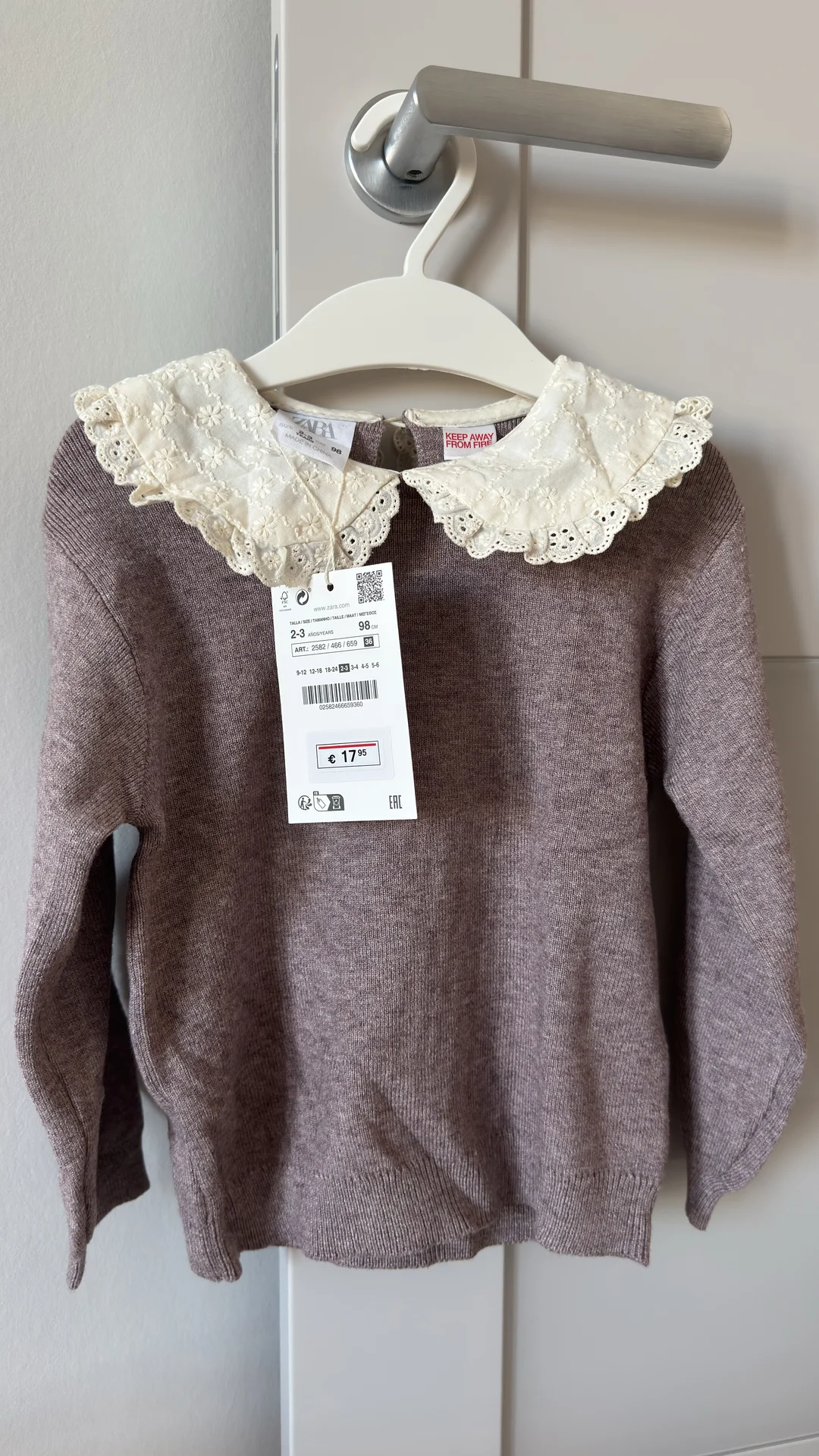 новый свитер детский Zara 98 оригинал - миниатюра 5