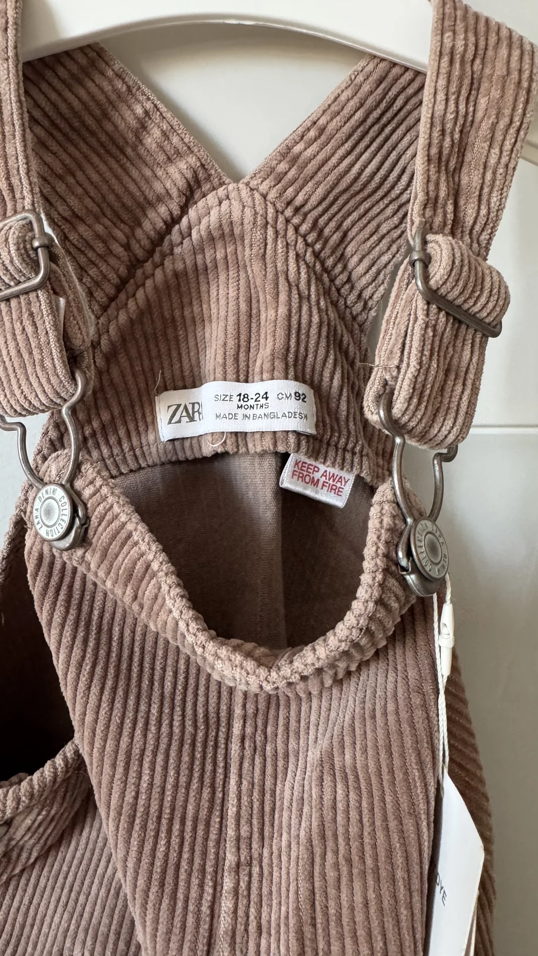 новый вельветовый сарафан Zara 92 размер - миниатюра 5