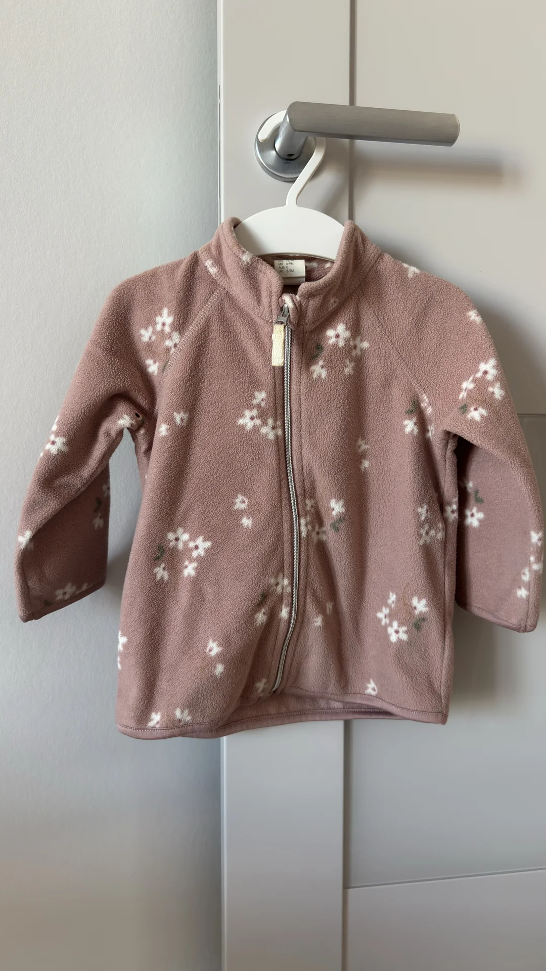 флисовая кофта на молнии H&M 74 размер - миниатюра 2