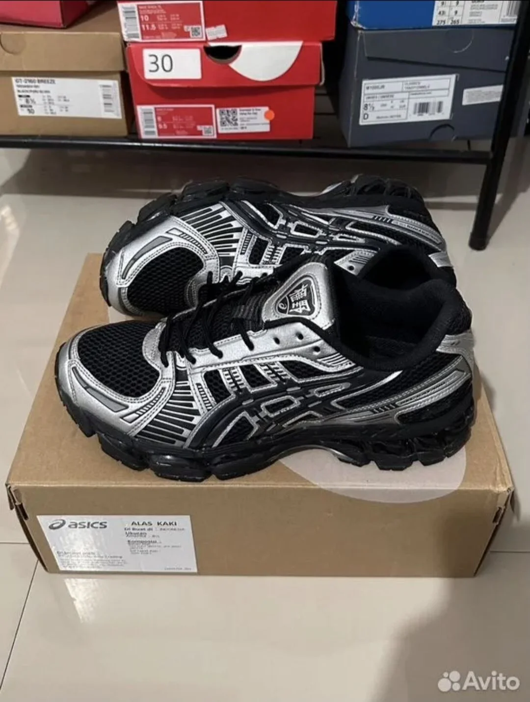 Кроссовки Asics Gel-Kayano 12.1 Black Silver - изображение 1