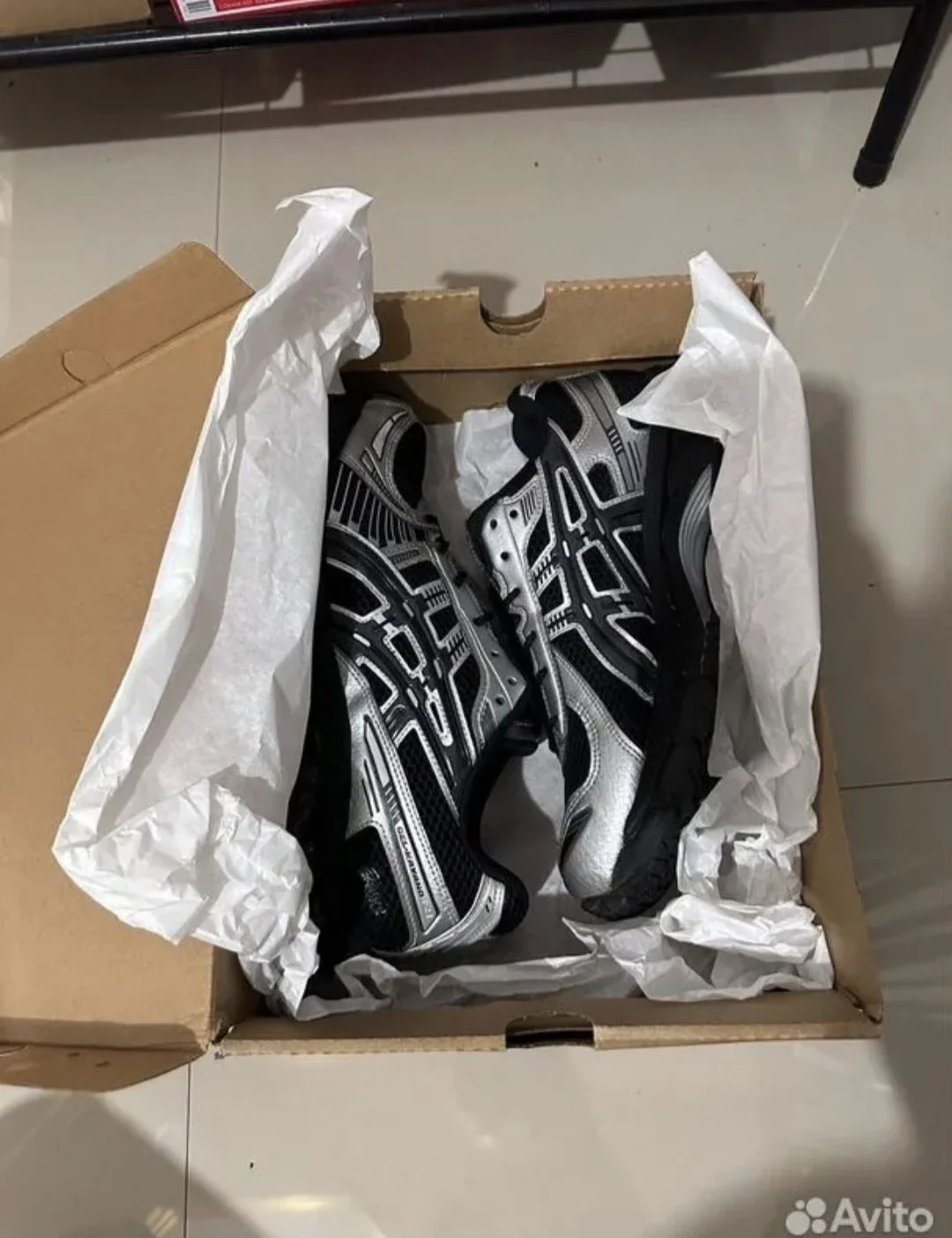 Кроссовки Asics Gel-Kayano 12.1 Black Silver - миниатюра 2