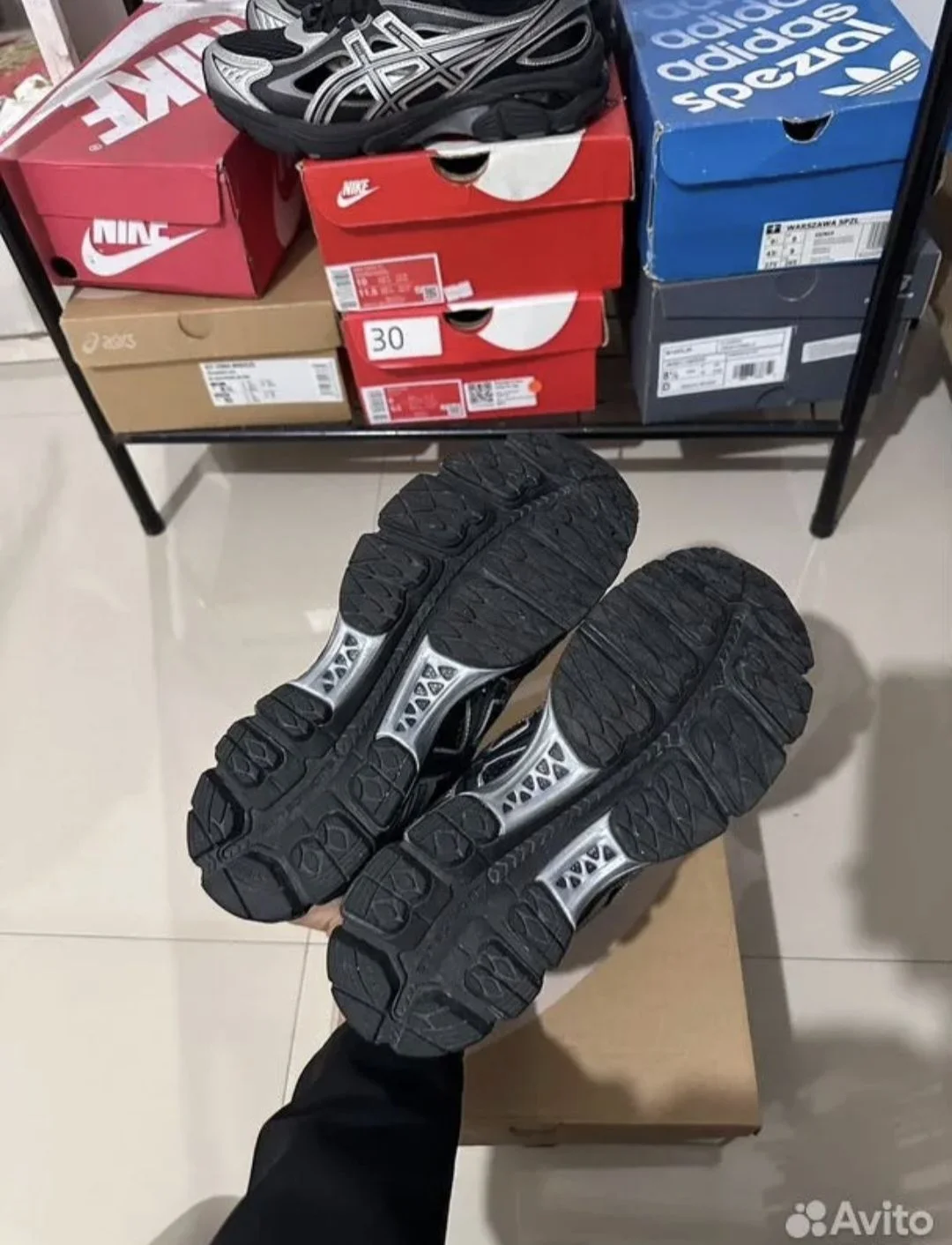 Кроссовки Asics Gel-Kayano 12.1 Black Silver - миниатюра 5