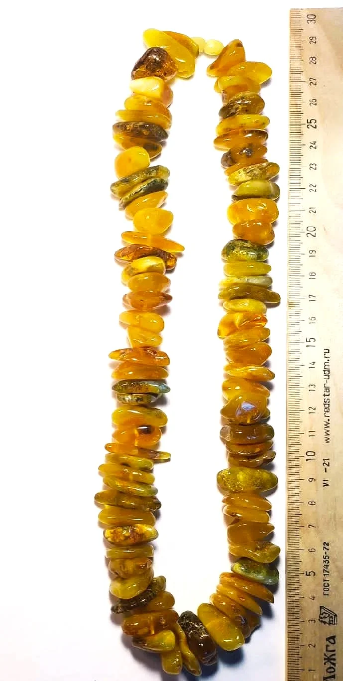 Бусы Янтарь. вес: 129.78гр. - миниатюра 3