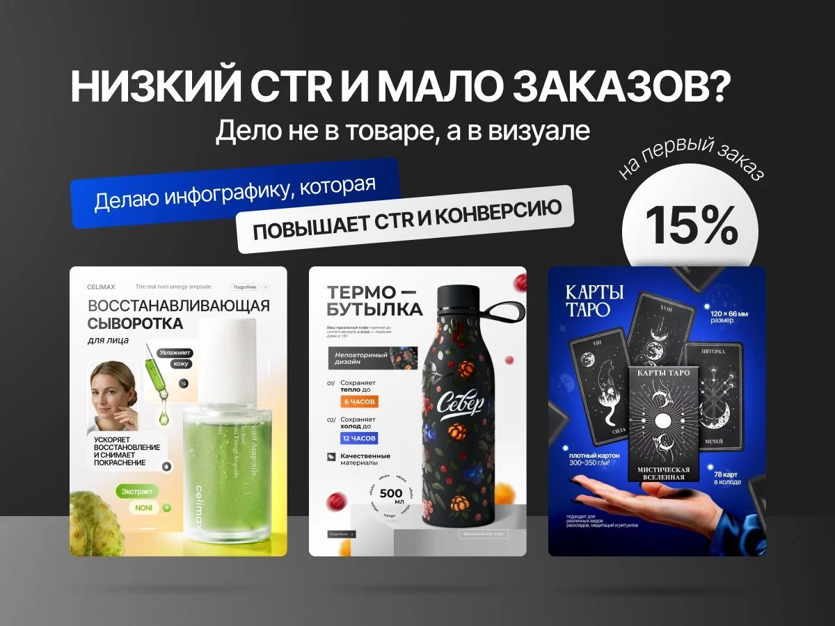 Инфографика для вб, озон, яндекс маркет - изображение 1