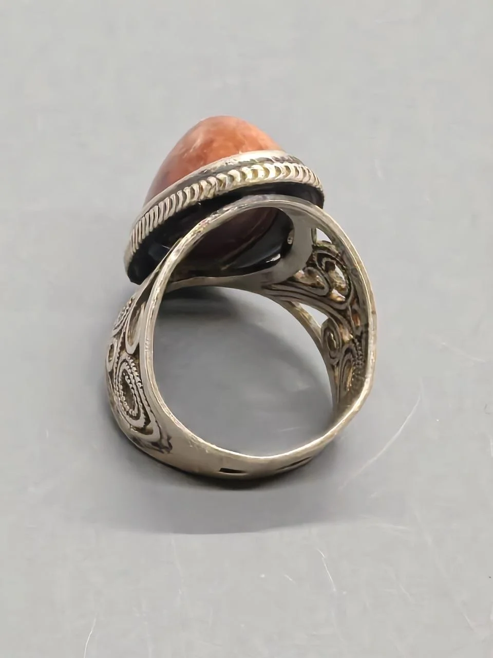 Кольцо перстень с яшмой серебро 916пр СССР!!! - миниатюра 10