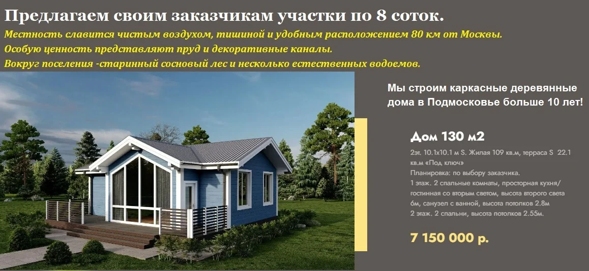 Продается Двухэтажный каркасный дом в скандинавском стиле. - изображение 1