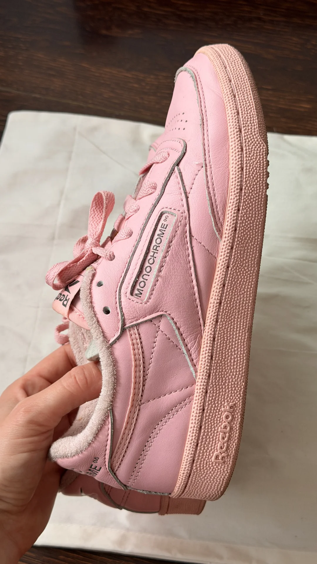 Кроссовки Reebok Monochrome, нежно-розовые 36 - миниатюра 2