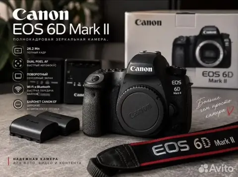Canon EOS 6D Mark II Body + 2 аккумулятора