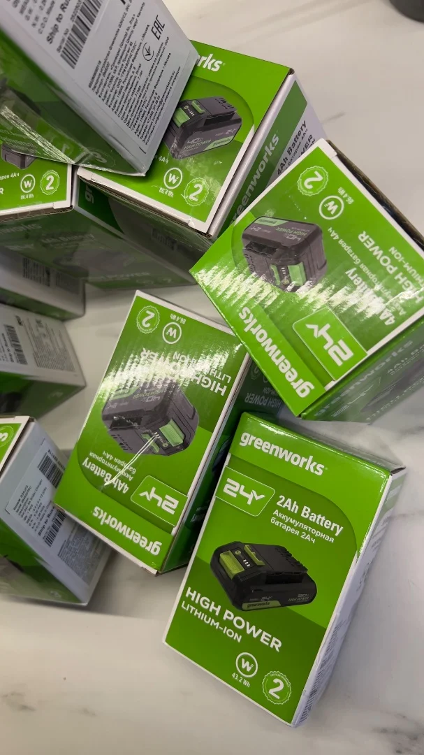 Аккумулятор Greenworks 24в G24HP4. Новые, не вскрыты - миниатюра 3