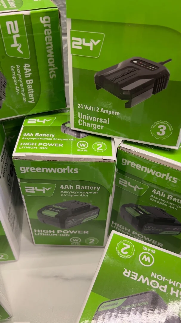 Аккумулятор Greenworks 24в G24HP4. Новые, не вскрыты - миниатюра 4