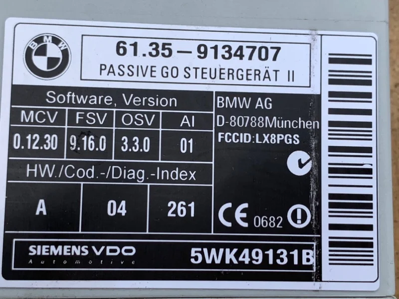Блок управления центральным замком BMW X5 E70 - миниатюра 7