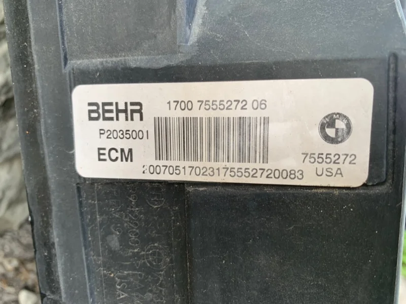 Касета радиатора BMW X5 E70 N62B48B 2012 - миниатюра 5