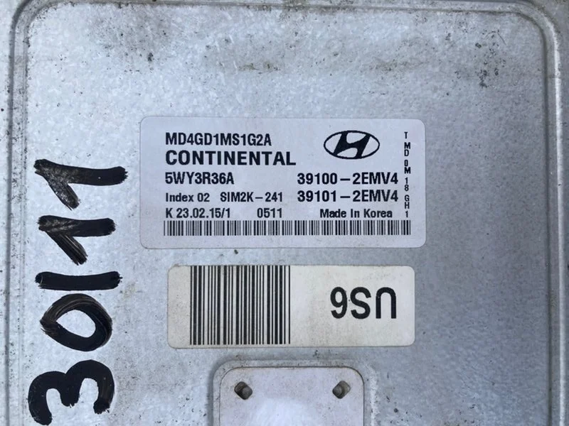 Блок управления двигателем Hyundai Elantra MD G4NB - миниатюра 3