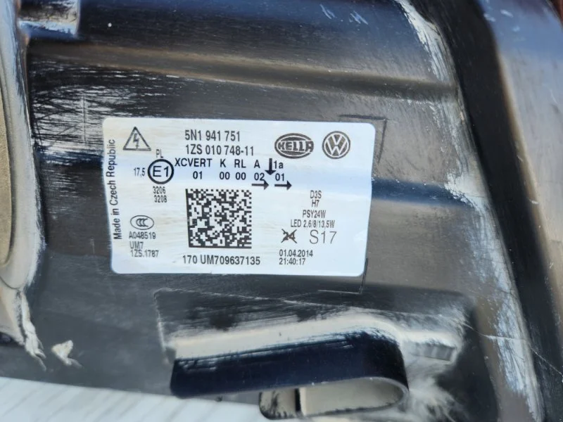 Фара левая Volkswagen tiguan 1 CAW 2.0 2014 - миниатюра 4