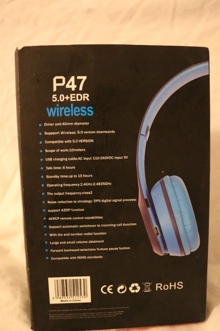 Наушники беспроводные p47 wireless - миниатюра 3