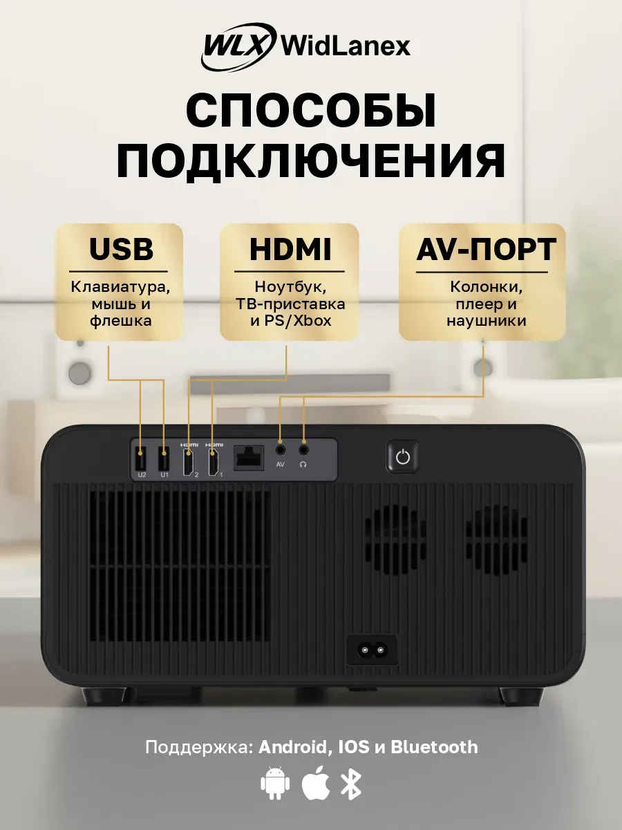 Проектор для фильмов WidLanex Sun-01 - миниатюра 6