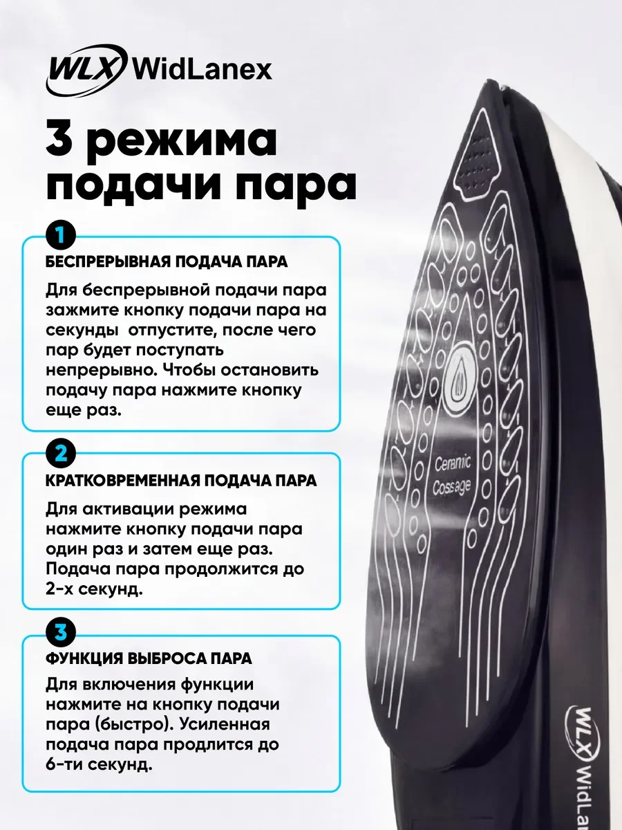 Парогенератор для глажки WidLanex LW3600PRO - миниатюра 6