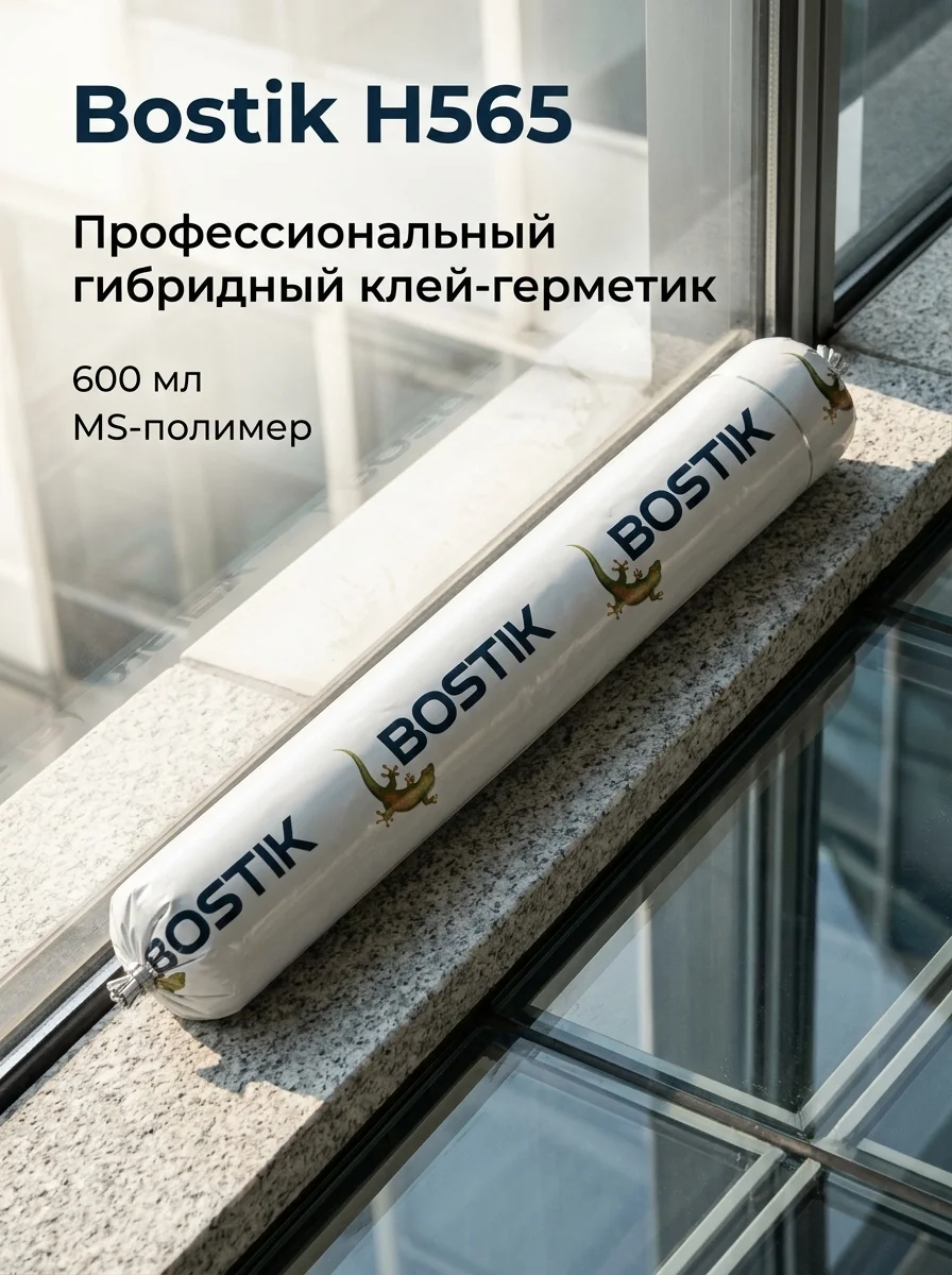 Гибридный клей-герметик H565 черный 600 мл - миниатюра 2