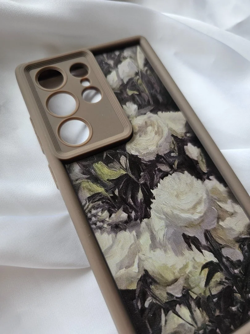 чехол женский на samsung s23 ultra с розами - миниатюра 3