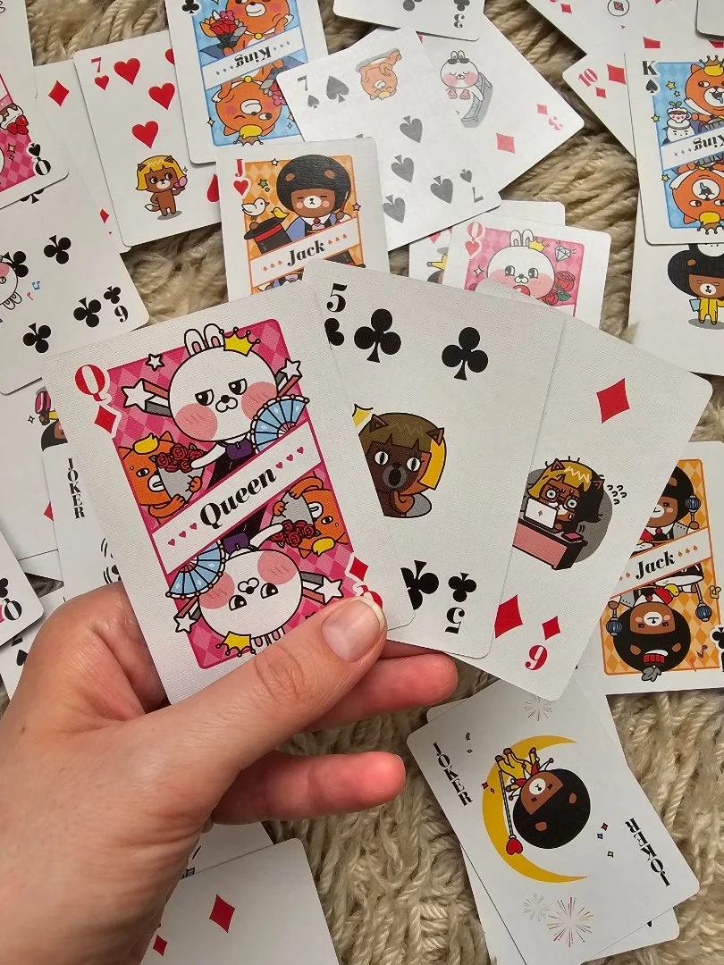 Корейские карты игральные kakao friends новые - миниатюра 2