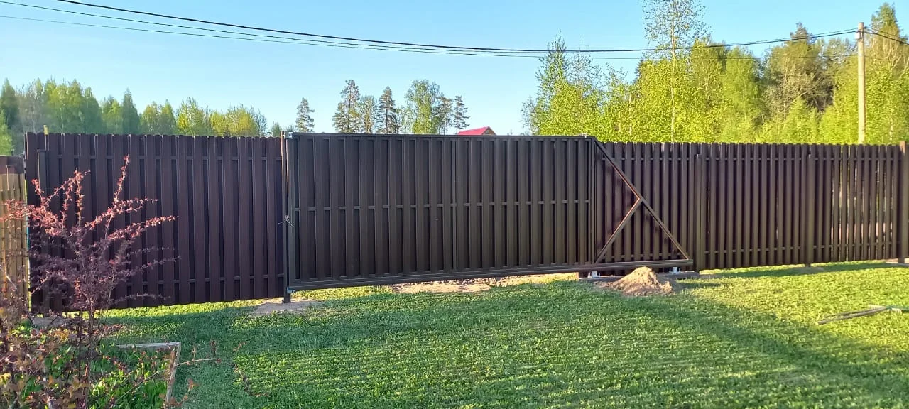 Откатные (автоматические) ворота под ключ от производителя - изображение 1