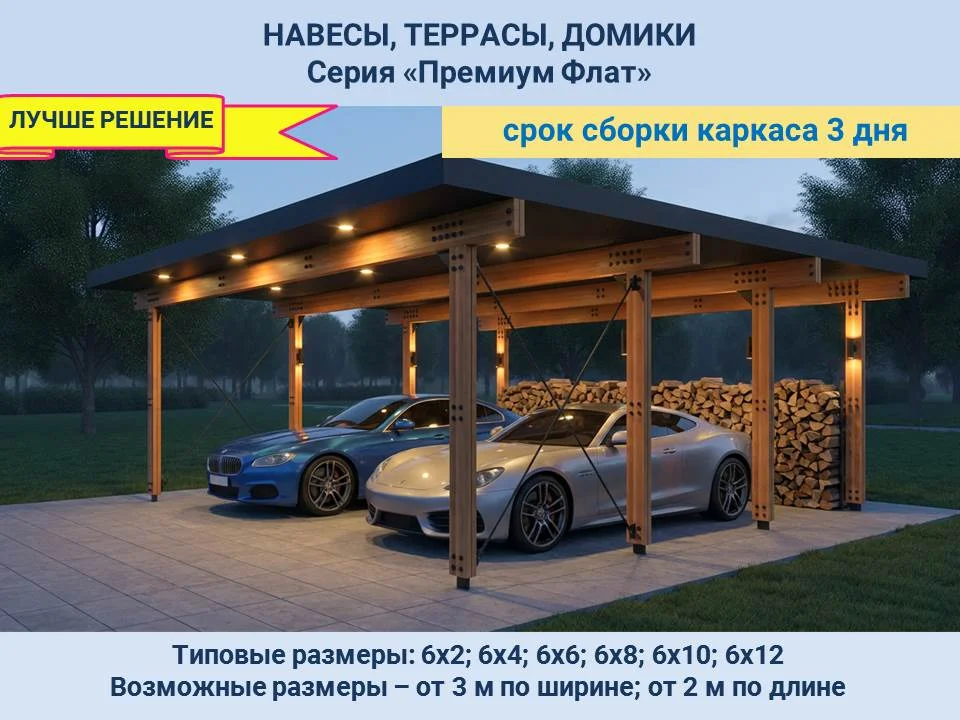 Премиум навесы для авто и др. назначения - миниатюра 2