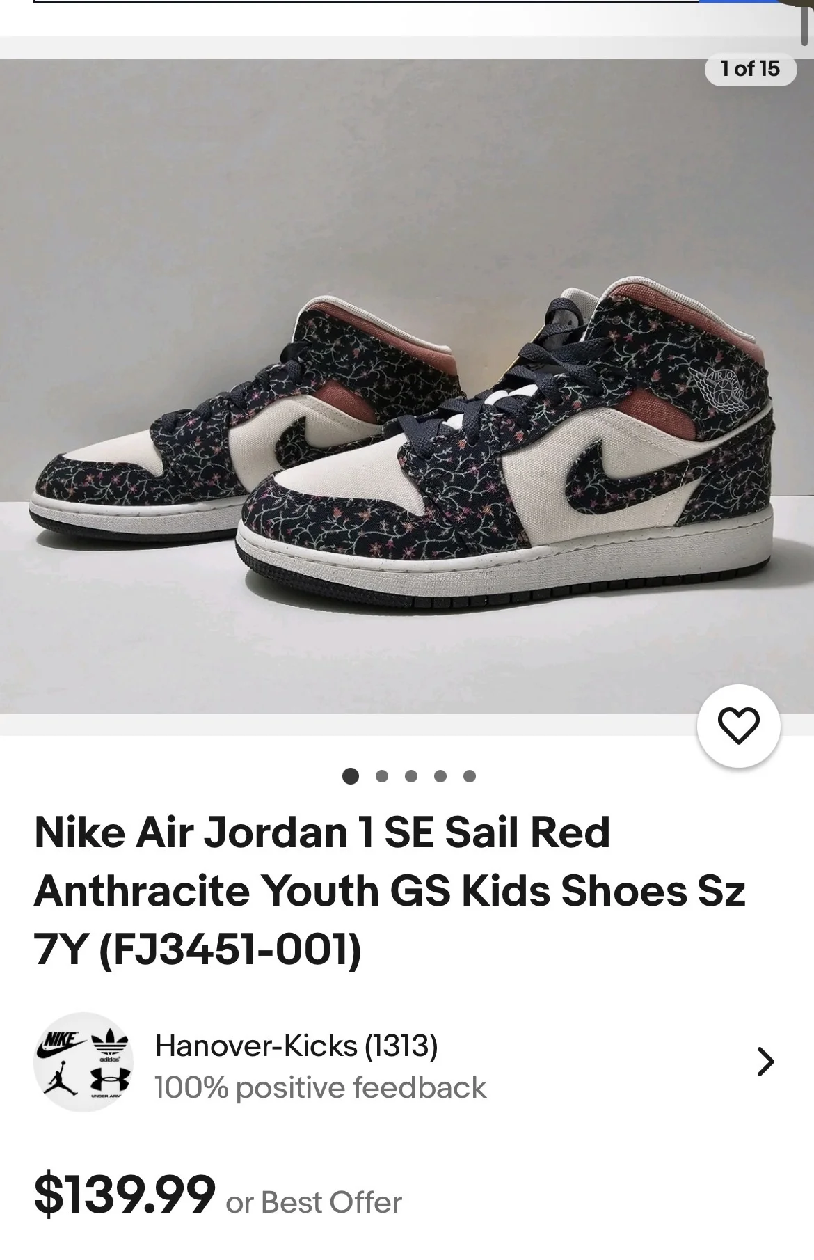 Кроссовки Nike Air Jordan 1 - миниатюра 5