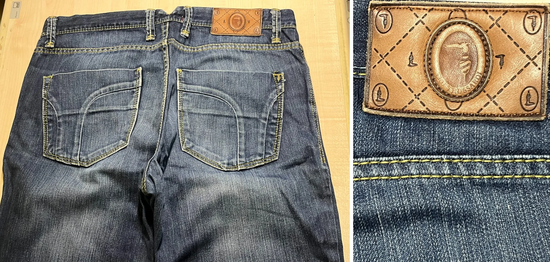 Джинсы бренда Tailor Cut на 4 пуговицах - миниатюра 7
