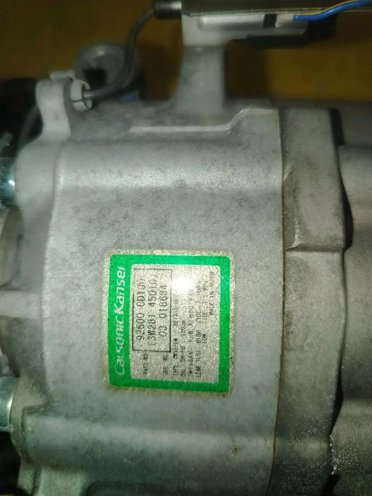 Компрессор кондиционера Nissan 350Z Z33 VQ35DE - миниатюра 3