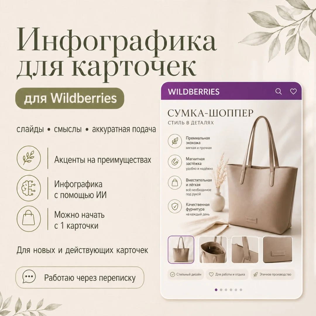 Инфографика для карточек Wildberries - миниатюра 2