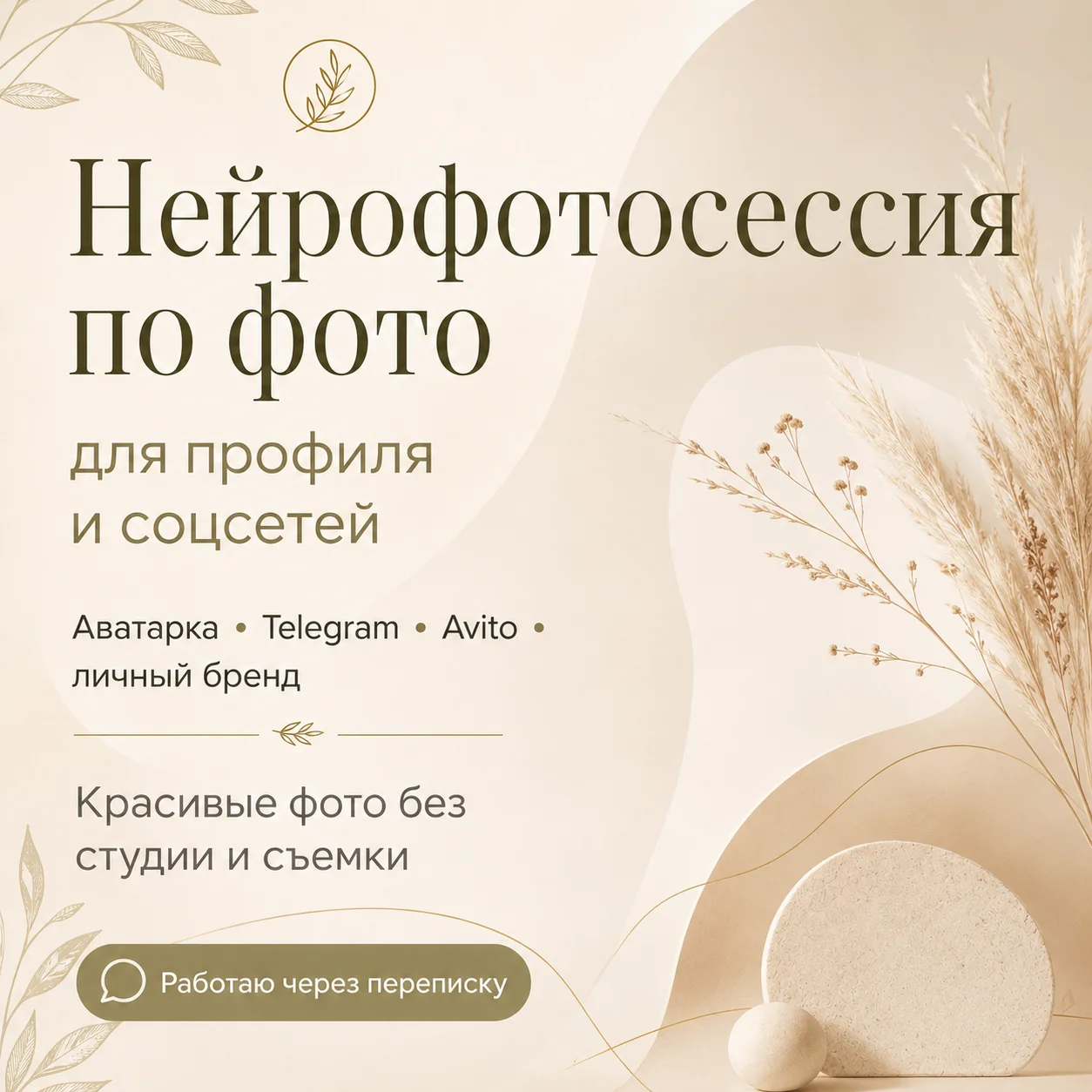 Нейрофотосессия по фото — для профиля и соцсетей - изображение 1