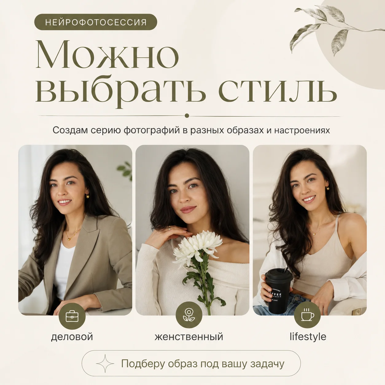 Нейрофотосессия по фото — для профиля и соцсетей - миниатюра 3
