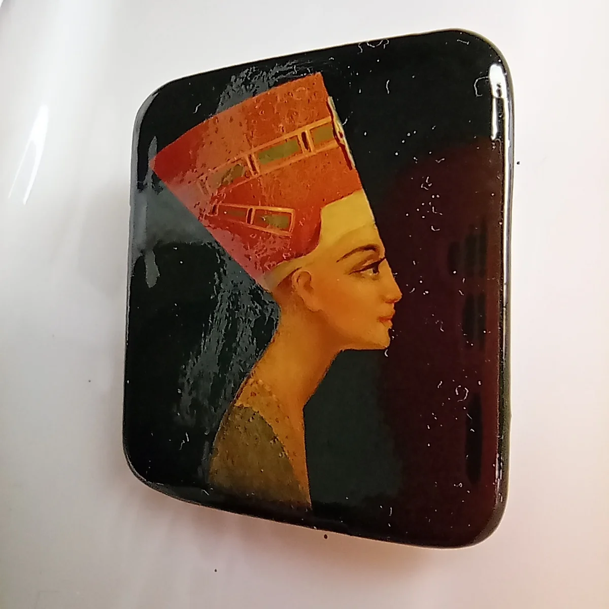 Брошь Нефертити Федоскино СССР - изображение 1