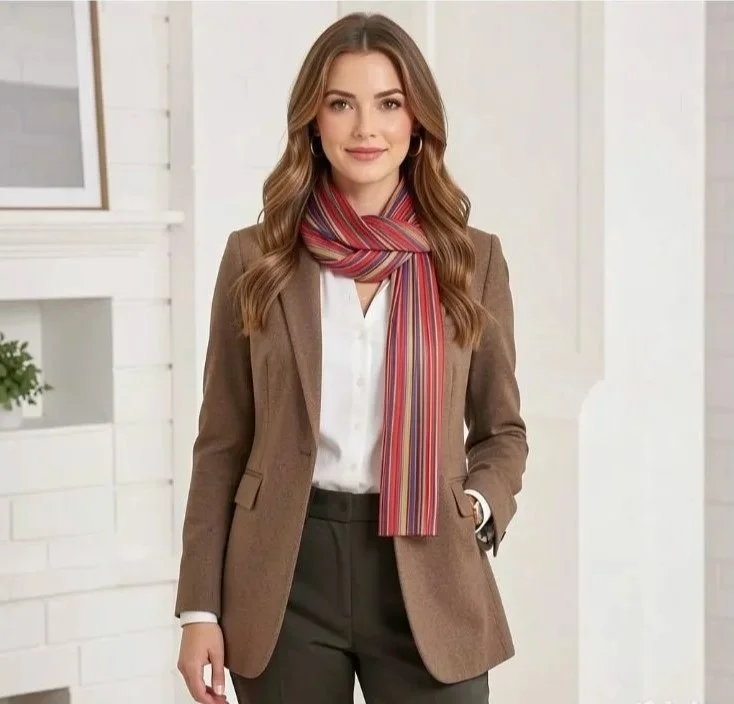 Винтажный шарф Oriflame 90-е - миниатюра 2