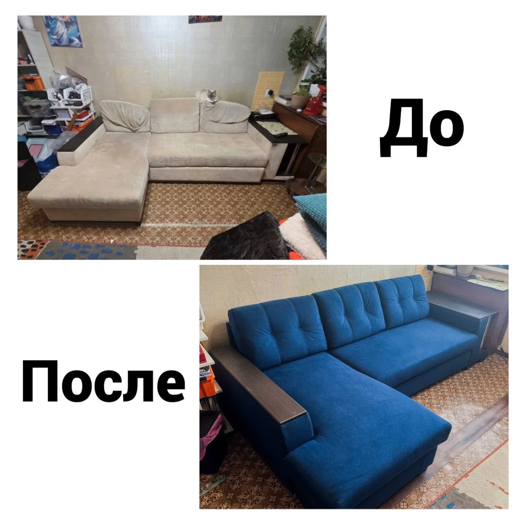 Перетяжка и ремонт мягкой мебели - миниатюра 9